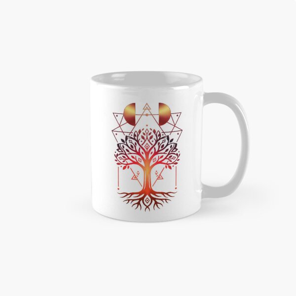 Item preview, Heart Tree – Fire Colors & Geometric Energy designed and sold by Herzbaumatelier.