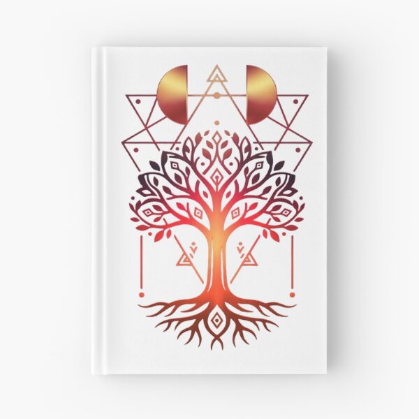 Item preview, Heart Tree – Fire Colors & Geometric Energy designed and sold by Herzbaumatelier.