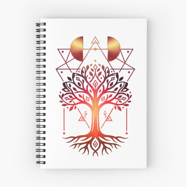 Item preview, Heart Tree – Fire Colors & Geometric Energy designed and sold by Herzbaumatelier.
