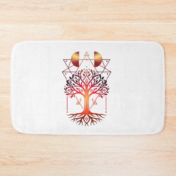 Item preview, Heart Tree – Fire Colors & Geometric Energy designed and sold by Herzbaumatelier.