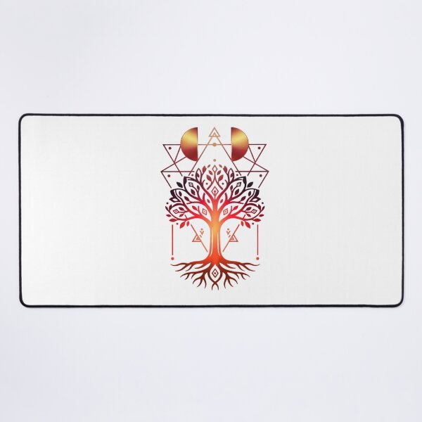 Item preview, Heart Tree – Fire Colors & Geometric Energy designed and sold by Herzbaumatelier.