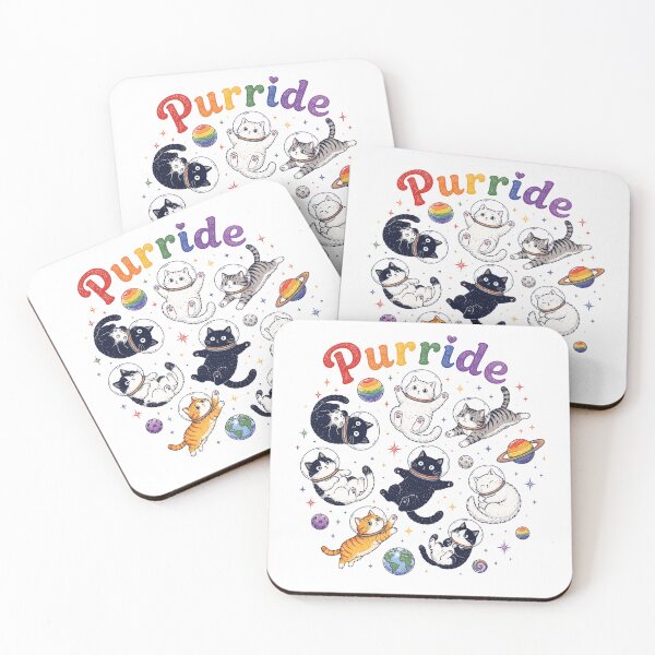 Item preview, Purride Cat Pride Ally LGBT Rainbow 3 designed and sold by NicowrmSArt.