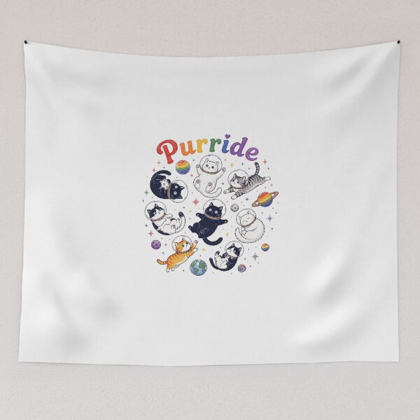 Item preview, Purride Cat Pride Ally LGBT Rainbow 3 designed and sold by NicowrmSArt.
