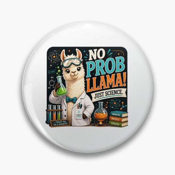 Item preview, Funny Science Teacher Gift | No Probllama STEM Classroom Decor designed and sold by astersgraphics.