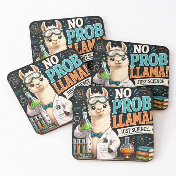 Item preview, Funny Science Teacher Gift | No Probllama STEM Classroom Decor designed and sold by astersgraphics.