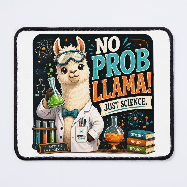Item preview, Funny Science Teacher Gift | No Probllama STEM Classroom Decor designed and sold by astersgraphics.