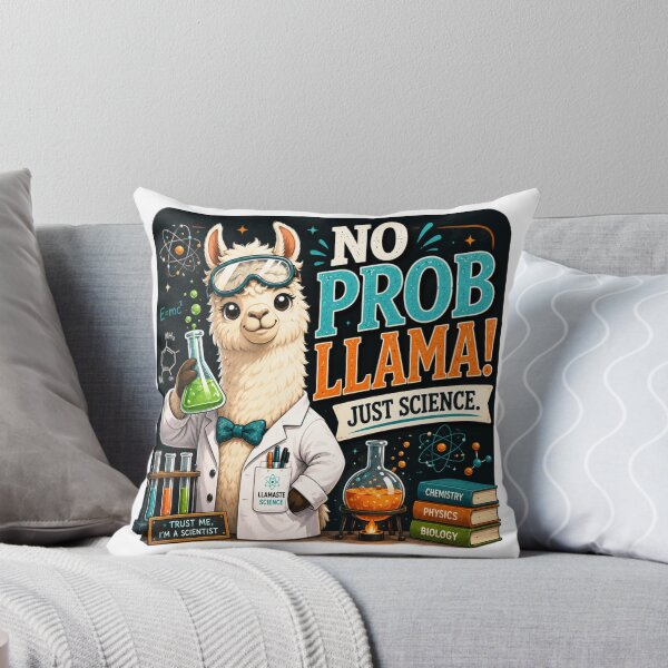 Item preview, Funny Science Teacher Gift | No Probllama STEM Classroom Decor designed and sold by astersgraphics.