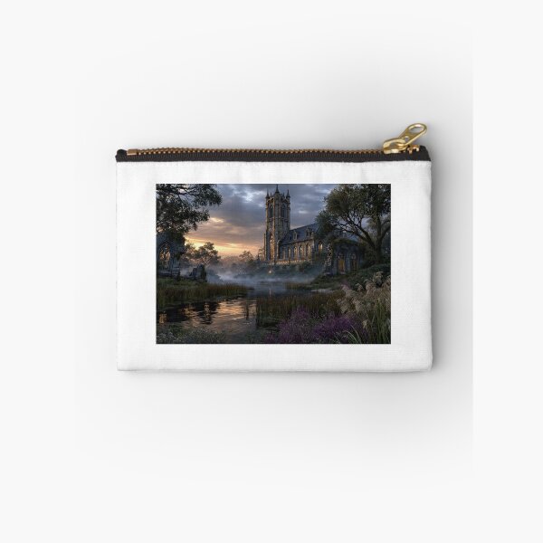 Item preview, Gothic Church Landscape Sunset Wall Art designed and sold by DutteArt.