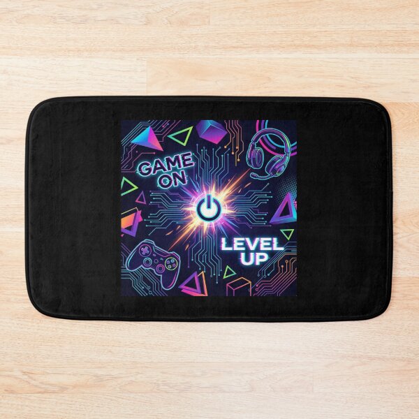 Item preview, game on level up video gamer fans  designed and sold by QueenBabble.