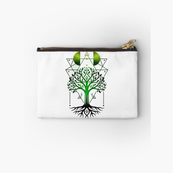 Item preview, Heart Tree – Geometric Natural Power in Green & Black designed and sold by Herzbaumatelier.