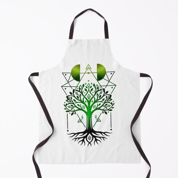 Item preview, Heart Tree – Geometric Natural Power in Green & Black designed and sold by Herzbaumatelier.