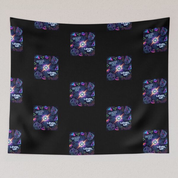 Item preview, game on level up video gamer fans  designed and sold by QueenBabble.