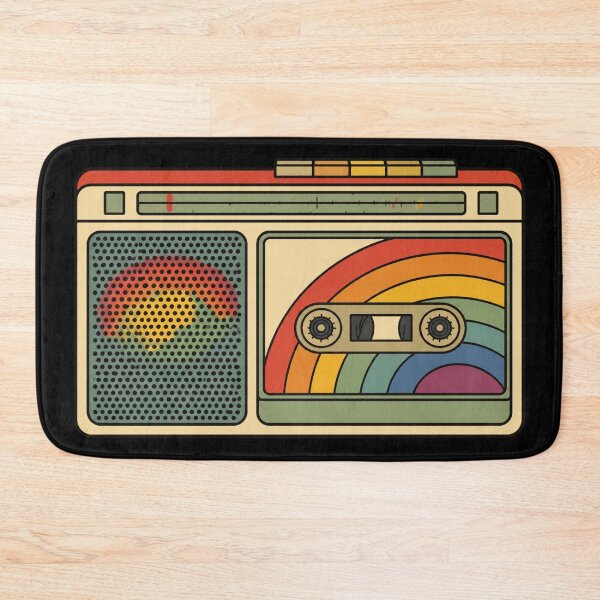 Item preview, Proud and Loud Retro Rainbow Cassette Radio LGBTQ Pride Vintage T-Shirt designed and sold by Fangtasia77.