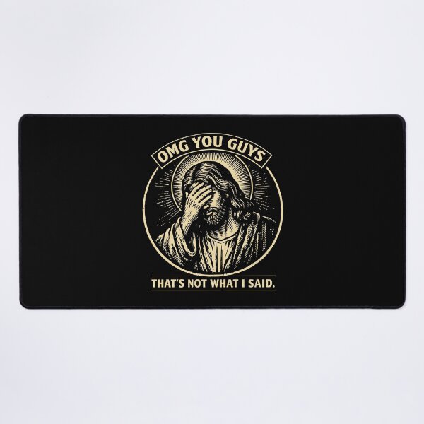Item preview, OMG You Guys That's Not What I Said Funny Jesus Facepalm Vintage Christian Humor designed and sold by BrownHorse90s.