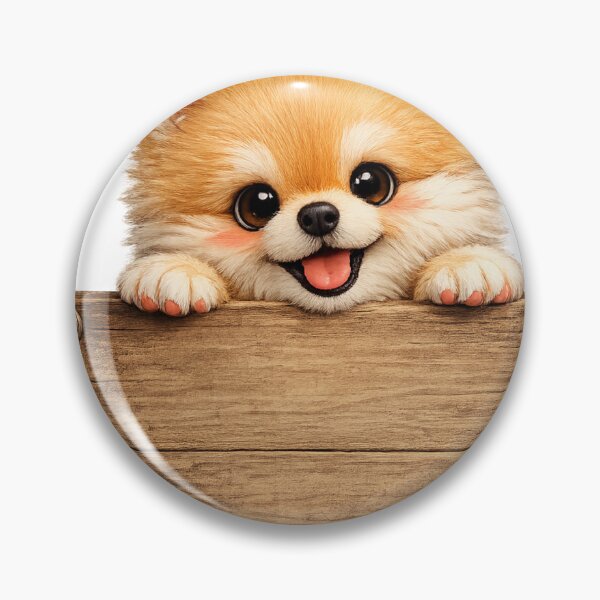 Item preview, Cute Pomeranian Holding Blank Wood Sign – Funny Fluffy Dog Customize Art | Pomeranian Gift designed and sold by irfanshikh.