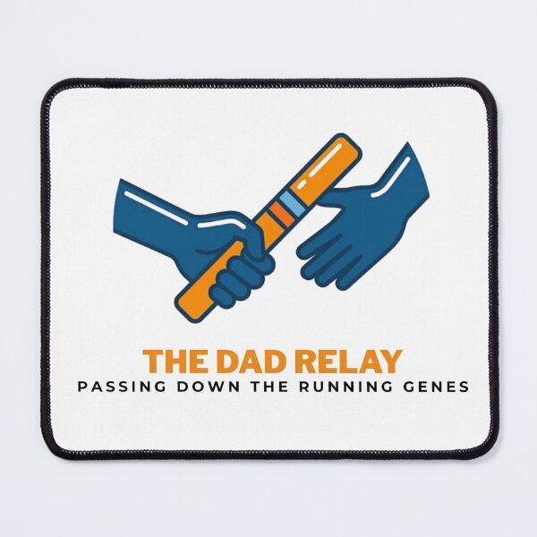 Item preview, The Dad Relay Passing Down Running Genes designed and sold by RunningWhiskers.