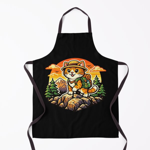 Item preview, Adventure Cat on Mountain Peak Sticker designed and sold by Timeless Junction.