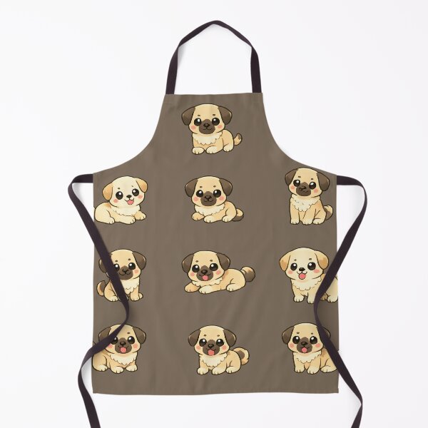Item preview, Cute Pug Puppy Pattern – Kawaii Cartoon Sticker Pack designed and sold by blankTeeShirt.