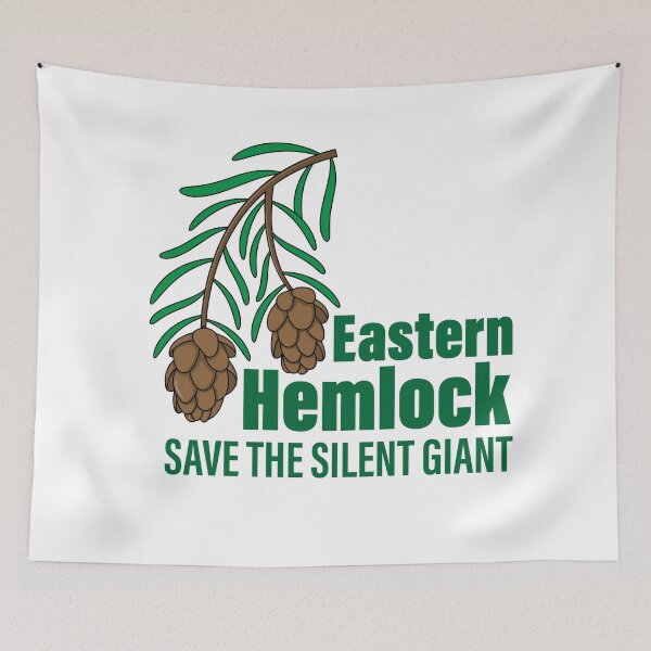 Item preview, Eastern Hemlock Save The Silent Giant – Forest Conservation Nature Lover Design designed and sold by DREEMBLOOM Designs.