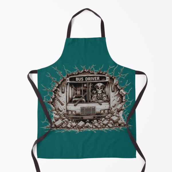 Item preview, Skeleton Bus Driver Breaking Through – Dark Humor Transit Skull Art designed and sold by RAYBIL.