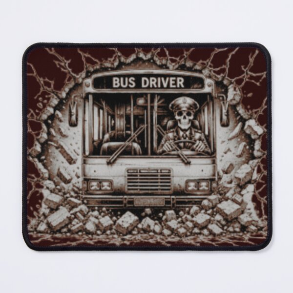 Item preview, Skeleton Bus Driver Breaking Through – Dark Humor Transit Skull Art designed and sold by RAYBIL.