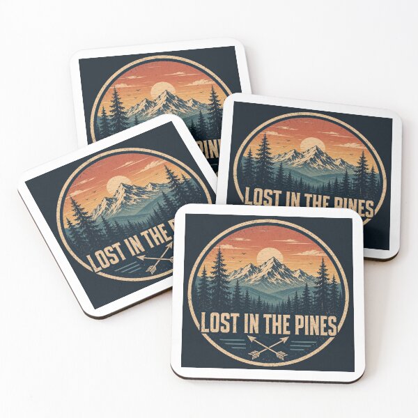 Item preview, Lost in the Pines Vintage Forest Badge designed and sold by InkWanderStudio.