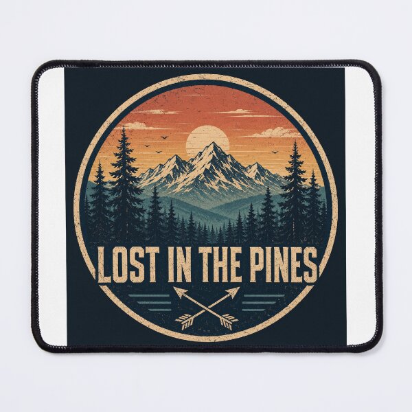 Item preview, Lost in the Pines Vintage Forest Badge designed and sold by InkWanderStudio.