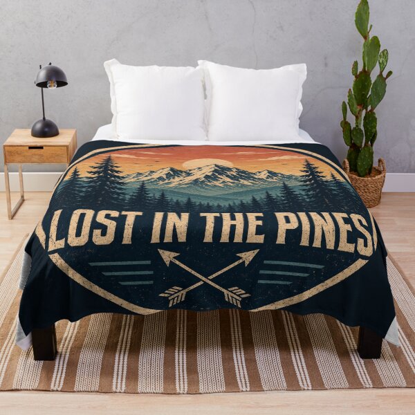 Item preview, Lost in the Pines Vintage Forest Badge designed and sold by InkWanderStudio.
