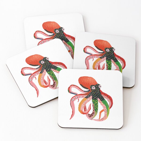 Item preview, Wild Color Octopus designed and sold by SoftCoverLab.