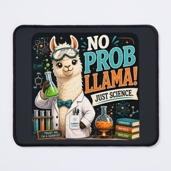Item preview, Funny Science Teacher Gift | No Probllama STEM Classroom Decor designed and sold by astersgraphics.