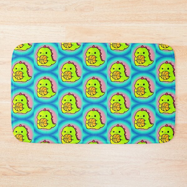 Item preview, Kawaii Green Dinosaur Playing Chibi Basketball designed and sold by AstronautMerch.