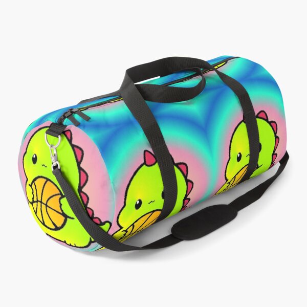 Item preview, Kawaii Green Dinosaur Playing Chibi Basketball designed and sold by AstronautMerch.