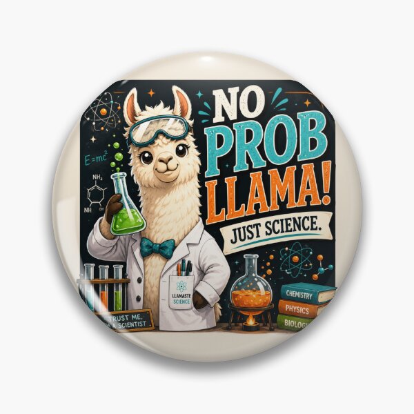 Item preview, Funny Science Teacher Gift | No Probllama STEM Classroom Decor designed and sold by astersgraphics.