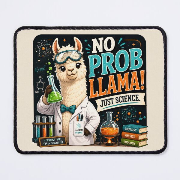 Item preview, Funny Science Teacher Gift | No Probllama STEM Classroom Decor designed and sold by astersgraphics.