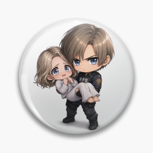 Item preview, Brave Protector & Frightened Girl – Cute Chibi Survival Duo Art designed and sold by Ali-neko-kawaii.