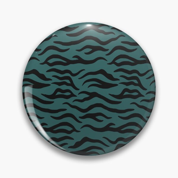 Item preview, Teal and Black tiger print designed and sold by pattern-archive.