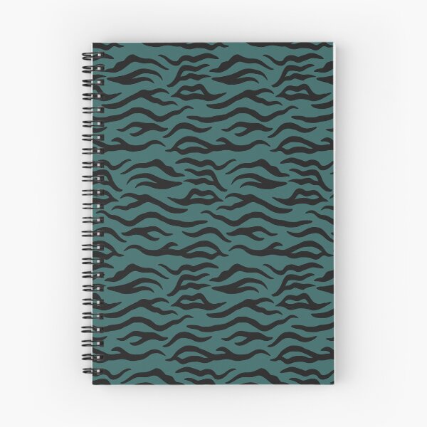 Item preview, Teal and Black tiger print designed and sold by pattern-archive.
