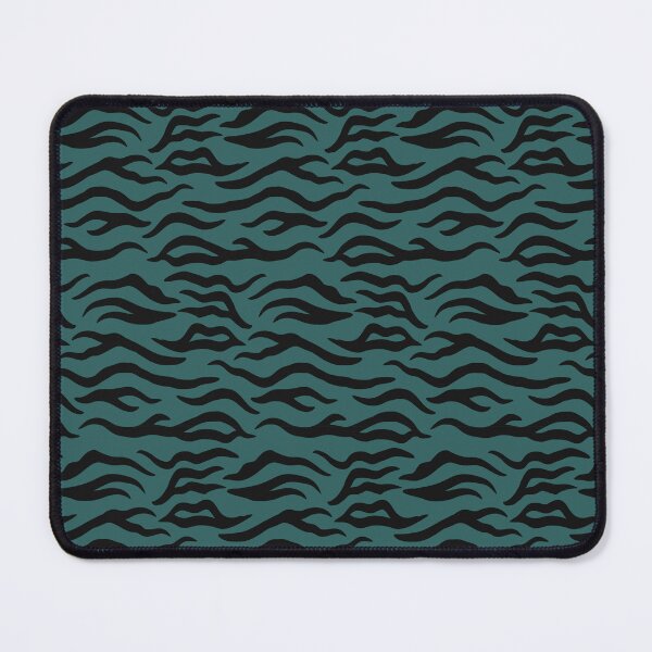 Item preview, Teal and Black tiger print designed and sold by pattern-archive.
