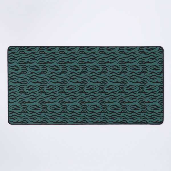 Item preview, Teal and Black tiger print designed and sold by pattern-archive.