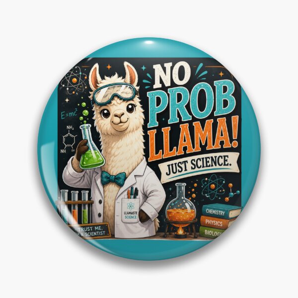 Item preview, Funny Science Teacher Gift | No Probllama STEM Classroom Decor designed and sold by astersgraphics.