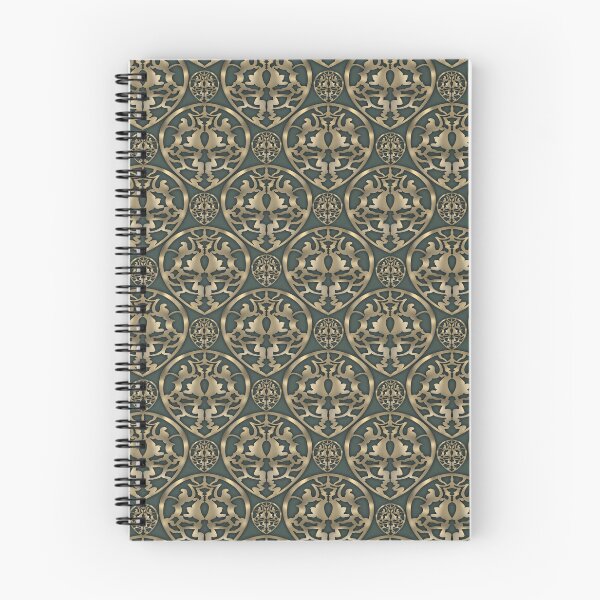 Item preview, Luxury Emerald Green and Gold Ornamental Art Deco Pattern designed and sold by Almanzart.
