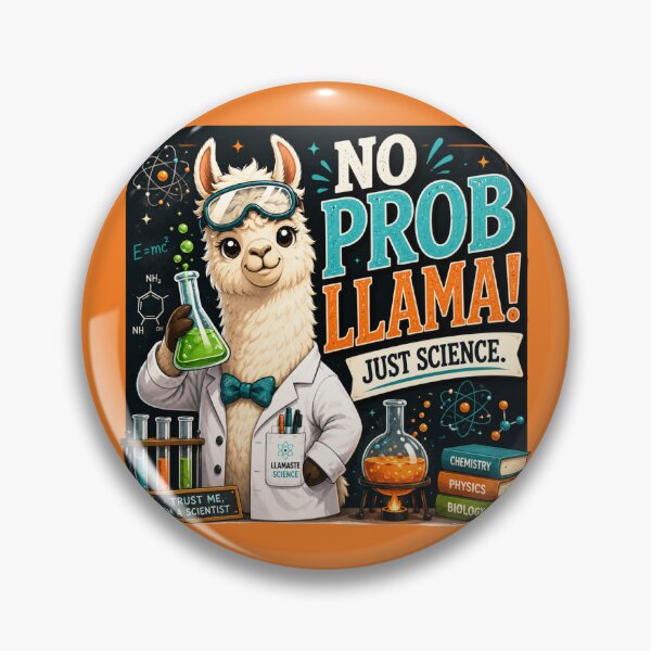 Item preview, Funny Science Teacher Gift | No Probllama STEM Classroom Decor designed and sold by astersgraphics.