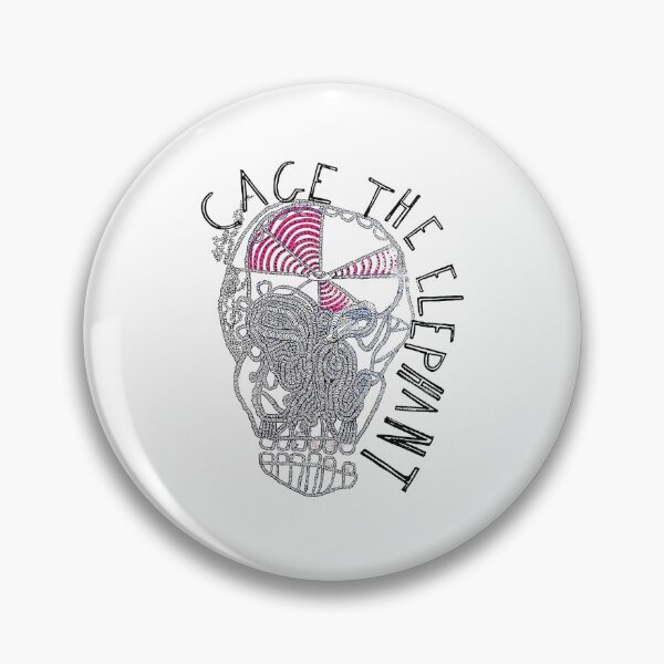 Item preview, Cage The Elephant Psych Skull Line Art Illustration designed and sold by katiehparsns.
