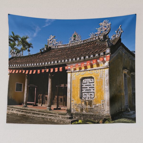 Item preview, An ancient building with iconic yellow walls designed and sold by franck380.