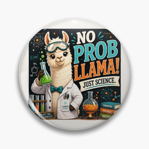 Item preview, Funny Science Teacher Gift | No Probllama STEM Classroom Decor designed and sold by astersgraphics.