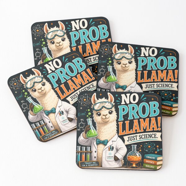 Item preview, Funny Science Teacher Gift | No Probllama STEM Classroom Decor designed and sold by astersgraphics.