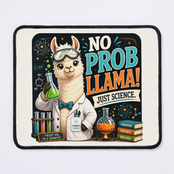 Item preview, Funny Science Teacher Gift | No Probllama STEM Classroom Decor designed and sold by astersgraphics.