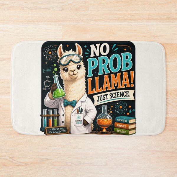 Item preview, Funny Science Teacher Gift | No Probllama STEM Classroom Decor designed and sold by astersgraphics.