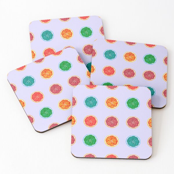 Item preview, Colorful Citrus Slices Pattern Pastel Lavender Background Modern Fruit Design designed and sold by Almanzart.