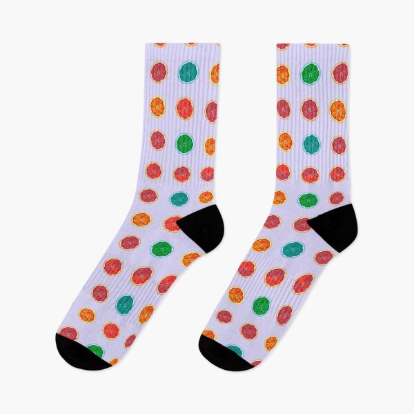 Item preview, Colorful Citrus Slices Pattern Pastel Lavender Background Modern Fruit Design designed and sold by Almanzart.